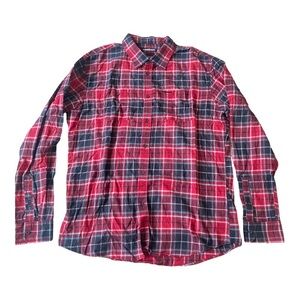 Ecko Unltd Red Black Long Sleeve Flannel XL